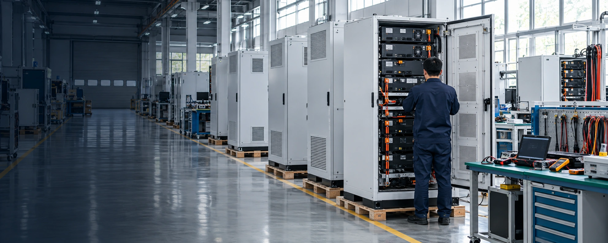Energy storage inspection workshop (concept illustration)