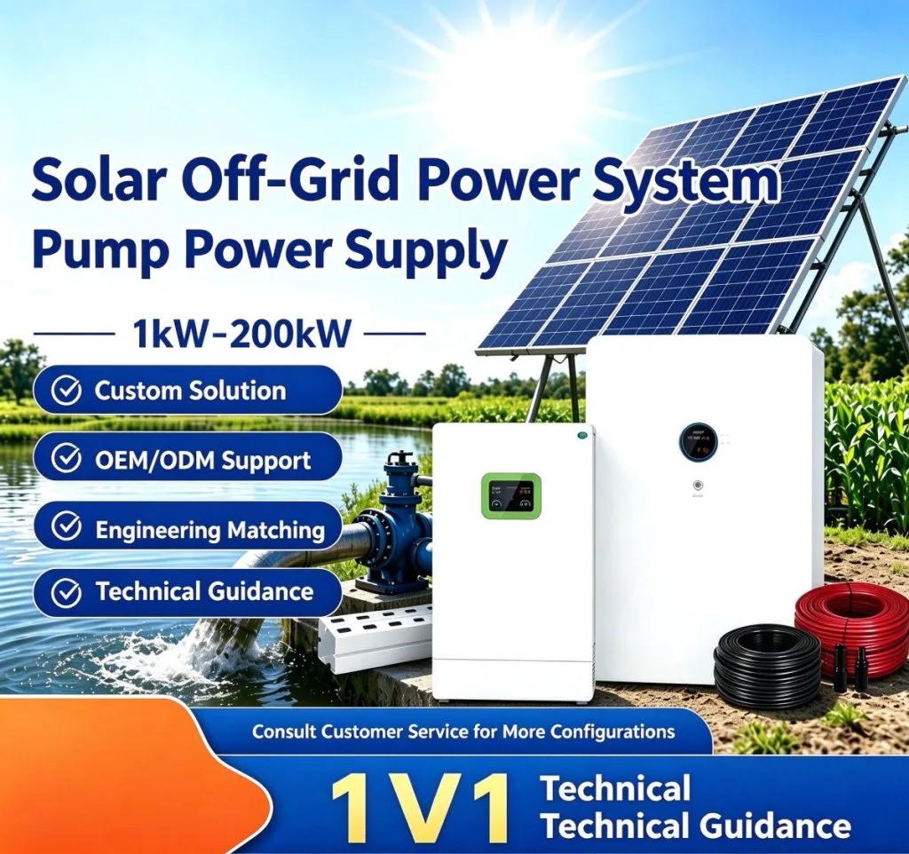 Sistema de Bombeo de Agua Solar para Fincas (1kW - 200kW)